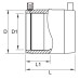 710 mm PE Elektroschweiß-Muffe Typ Fusion